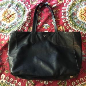 Large Leather Fossil Bag